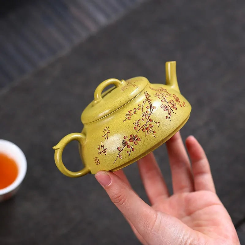 Yixing Zisha Teapot [Xun Mei] (Huangjin Duan Ni - 150ml) - YIQIN TEA HOUSE | yiqinteahouse.com | <200ml, teapot, teaware, zisha teapot