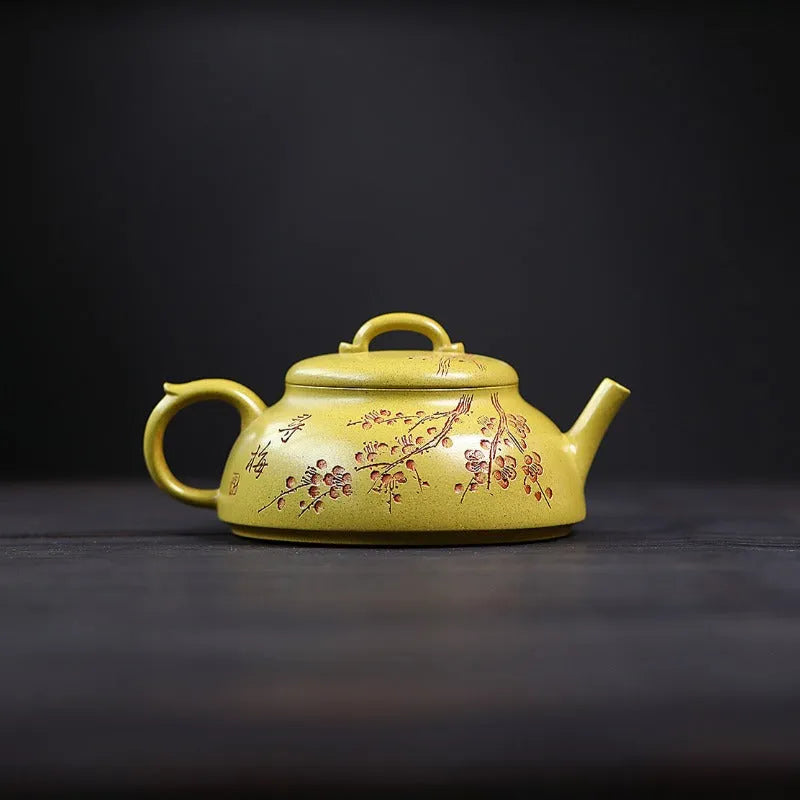 Yixing Zisha Teapot [Xun Mei] (Huangjin Duan Ni - 150ml) - YIQIN TEA HOUSE | yiqinteahouse.com | <200ml, teapot, teaware, zisha teapot