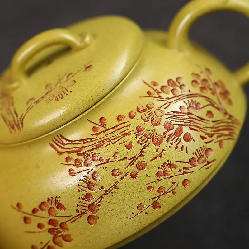 Yixing Zisha Teapot [Xun Mei] (Huangjin Duan Ni - 150ml) - YIQIN TEA HOUSE | yiqinteahouse.com | <200ml, teapot, teaware, zisha teapot