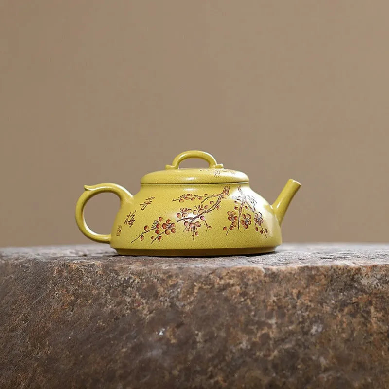 Yixing Zisha Teapot [Xun Mei] (Huangjin Duan Ni - 150ml) - YIQIN TEA HOUSE | yiqinteahouse.com | <200ml, teapot, teaware, zisha teapot