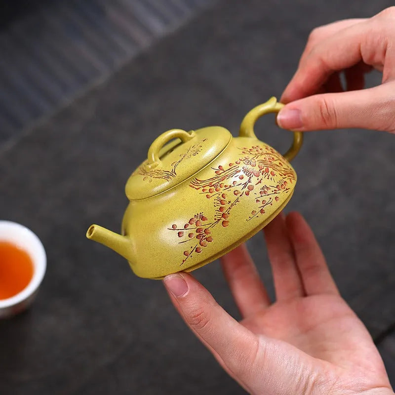 Yixing Zisha Teapot [Xun Mei] (Huangjin Duan Ni - 150ml) - YIQIN TEA HOUSE | yiqinteahouse.com | <200ml, teapot, teaware, zisha teapot