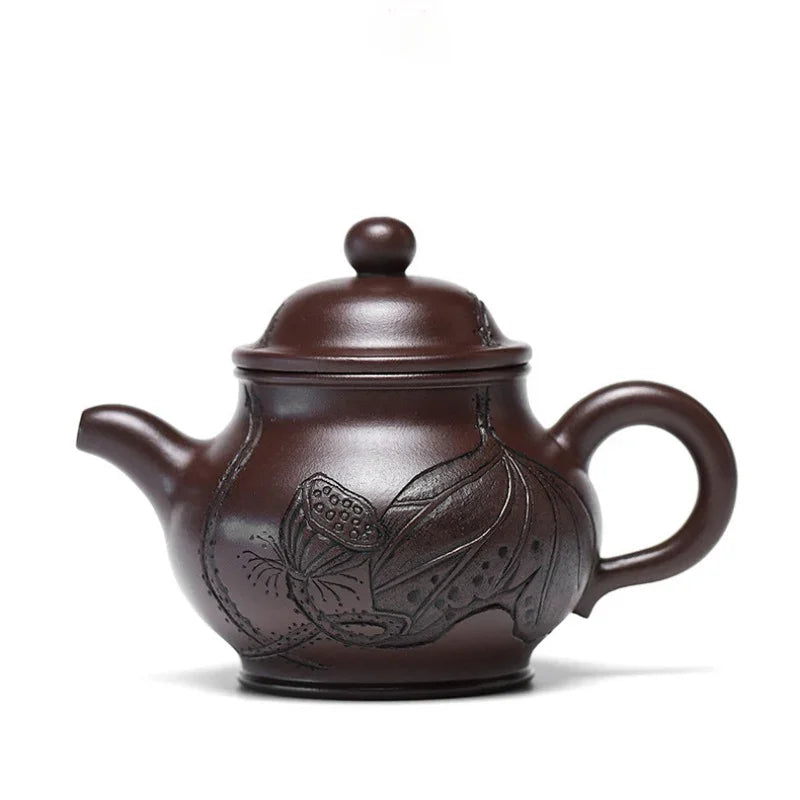 Teko Yixing Zisha [Yahe Pan Pot] (100 Mu Zi Ni - 220ml)