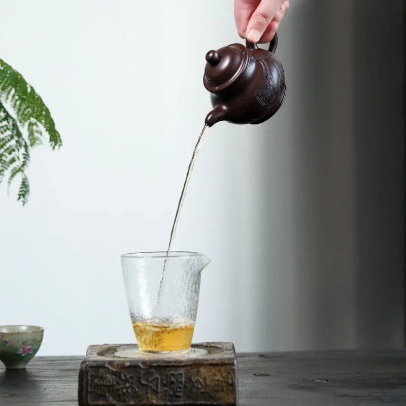 Teko Yixing Zisha [Yahe Pan Pot] (100 Mu Zi Ni - 220ml)