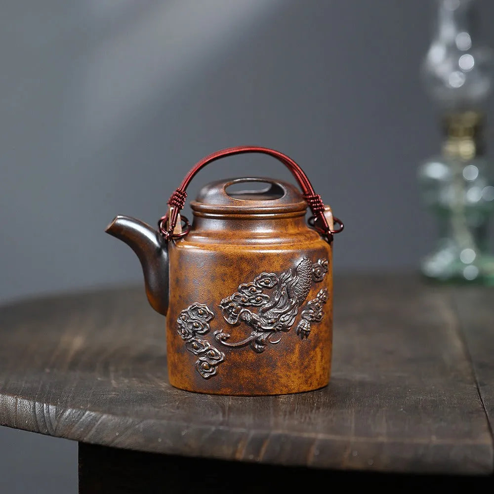 Yixing Zisha Teapot [Yang Tong] (High Temperature Duan Ni Fired - 450ml) - YIQIN TEA HOUSE | yiqinteahouse.com | >300ml, new arrival, teapot, teaware, zisha teapot