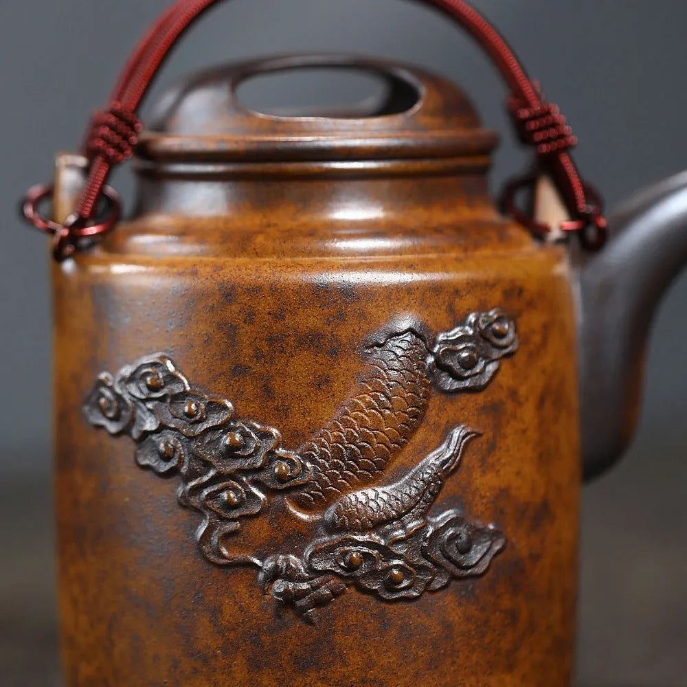 Yixing Zisha Teapot [Yang Tong] (High Temperature Duan Ni Fired - 450ml) - YIQIN TEA HOUSE | yiqinteahouse.com | >300ml, new arrival, teapot, teaware, zisha teapot