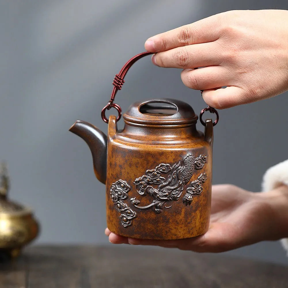 Yixing Zisha Teapot [Yang Tong] (High Temperature Duan Ni Fired - 450ml) - YIQIN TEA HOUSE | yiqinteahouse.com | >300ml, new arrival, teapot, teaware, zisha teapot