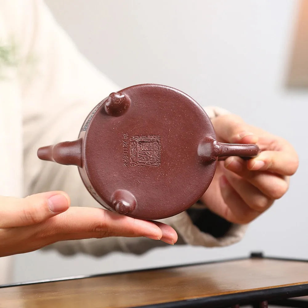 Yixing Zisha Teapot [Yu Hai You Long] (Di Cao Qing - 280ml) - YIQIN TEA HOUSE | yiqinteahouse.com | 200-300ml, new arrival, teapot, teaware, zisha teapot