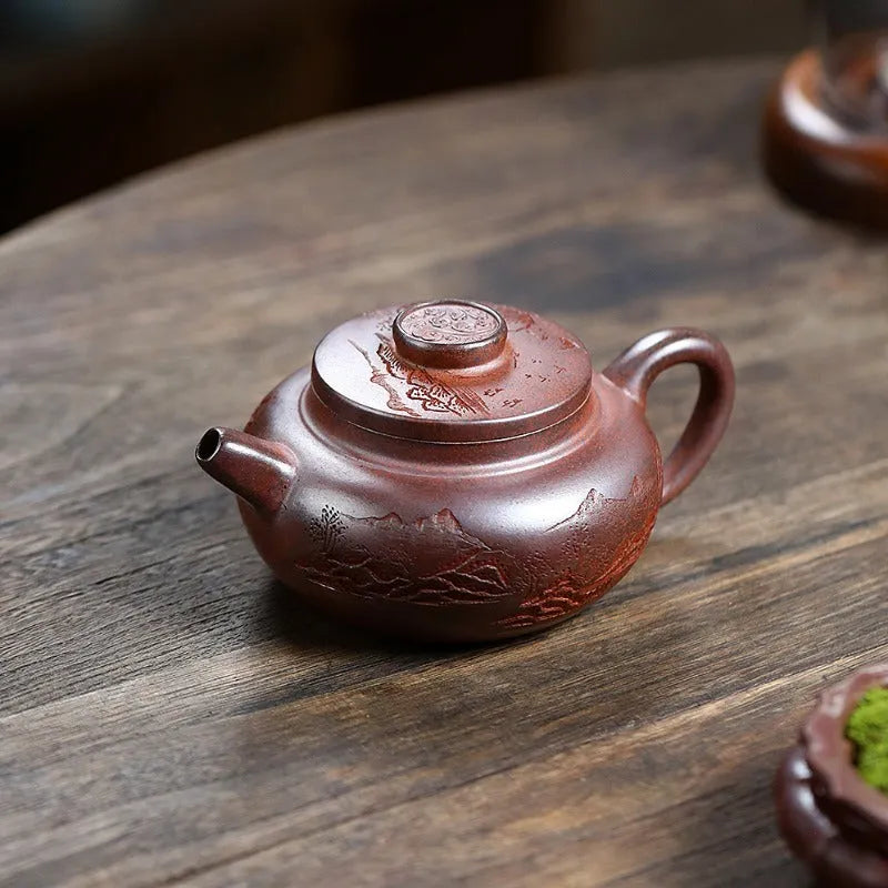 Yixing Zisha Teapot [Yuan Zhu Guan Shan] (High Temperature Duan Ni - 290ml) - YIQIN TEA HOUSE | yiqinteahouse.com | 200-300ml, new arrival, teapot, teaware, zisha teapot