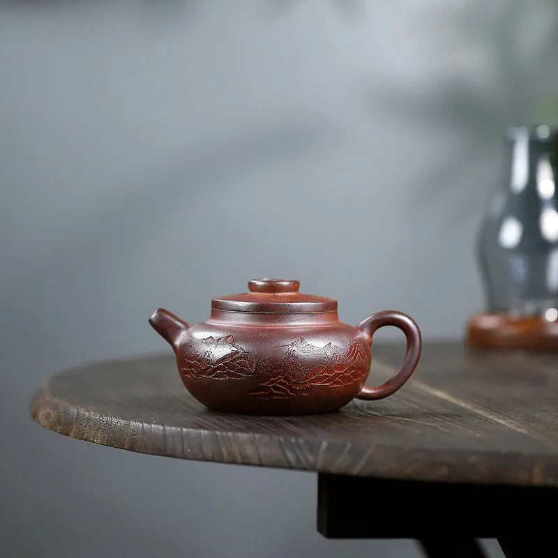 Yixing Zisha Teapot [Yuan Zhu Guan Shan] (High Temperature Duan Ni - 290ml) - YIQIN TEA HOUSE | yiqinteahouse.com | 200-300ml, new arrival, teapot, teaware, zisha teapot