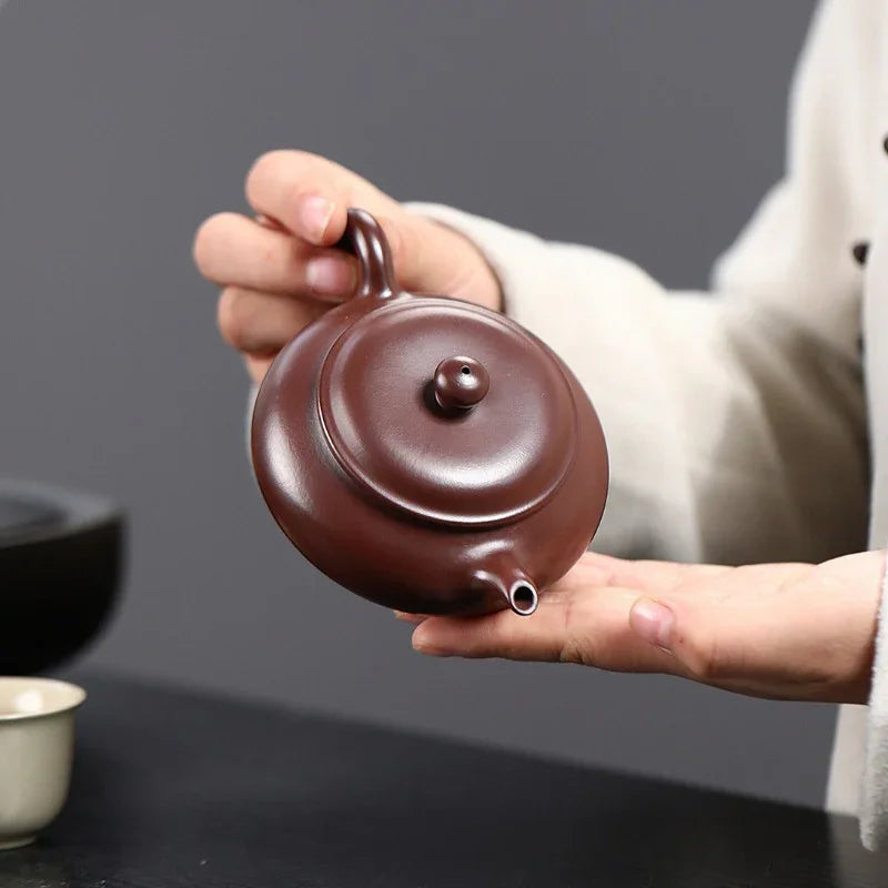 Yixing Zisha Teapot [Yun Lu] (Zi Ni - 140ml) - YIQIN TEA HOUSE | yiqinteahouse.com | <200ml, teapot, teaware, zisha teapot