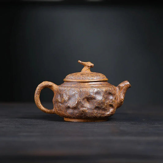 Yixing Zisha Teapot [Zen Gong Chun] (Duan Ni Firewood Firing - 320ml) - YIQIN TEA HOUSE | yiqinteahouse.com | >300ml, teapot, teaware, zisha teapot