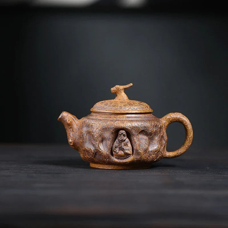 Yixing Zisha Teapot [Zen Gong Chun] (Duan Ni Firewood Firing - 320ml) - YIQIN TEA HOUSE | yiqinteahouse.com | >300ml, teapot, teaware, zisha teapot