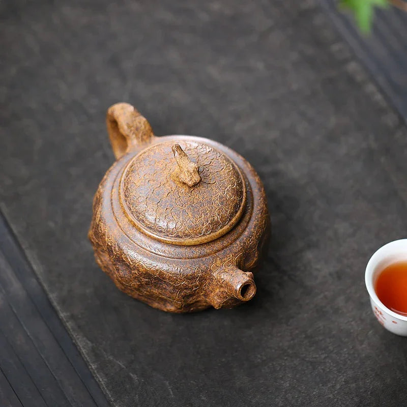 Yixing Zisha Teapot [Zen Gong Chun] (Duan Ni Firewood Firing - 320ml) - YIQIN TEA HOUSE | yiqinteahouse.com | >300ml, teapot, teaware, zisha teapot