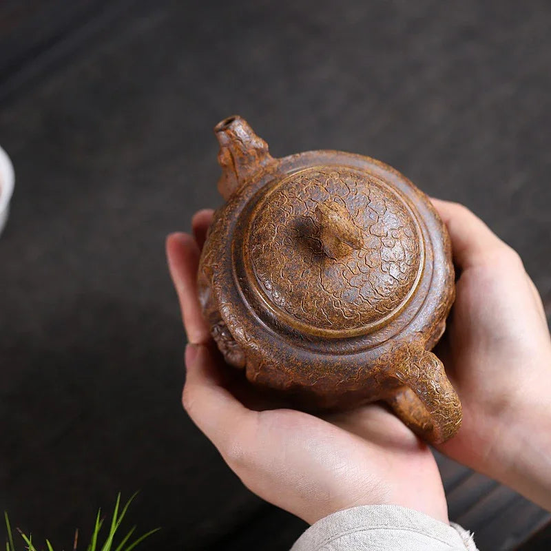 Yixing Zisha Teapot [Zen Gong Chun] (Duan Ni Firewood Firing - 320ml) - YIQIN TEA HOUSE | yiqinteahouse.com | >300ml, teapot, teaware, zisha teapot