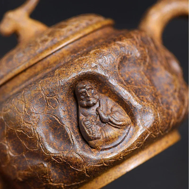 Yixing Zisha Teapot [Zen Gong Chun] (Duan Ni Firewood Firing - 320ml) - YIQIN TEA HOUSE | yiqinteahouse.com | >300ml, teapot, teaware, zisha teapot