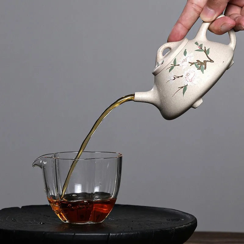 Yixing Zisha Teapot [Ziye Shi Piao] (Bai Duan Ni - 250ml) - YIQIN TEA HOUSE | yiqinteahouse.com | 200-300ml, new arrival, teapot, teaware, zisha teapot