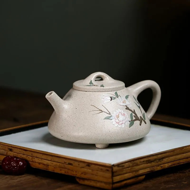 Yixing Zisha Teapot [Ziye Shi Piao] (Bai Duan Ni - 250ml) - YIQIN TEA HOUSE | yiqinteahouse.com | 200-300ml, new arrival, teapot, teaware, zisha teapot