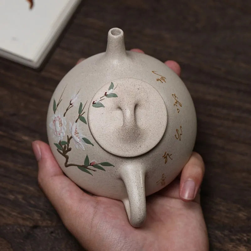 Yixing Zisha Teapot [Ziye Shi Piao] (Bai Duan Ni - 250ml) - YIQIN TEA HOUSE | yiqinteahouse.com | 200-300ml, new arrival, teapot, teaware, zisha teapot