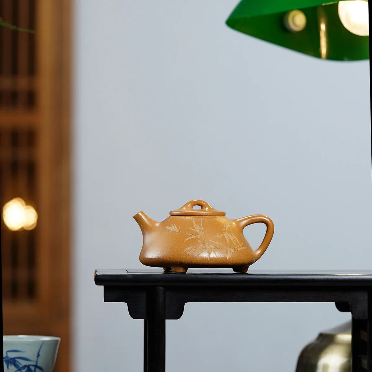 Yixing Zisha Teapot [Ziye Shi Piao] (Zi Ni/Huangjin Duan Ni - 120ml) - YIQIN TEA HOUSE | yiqinteahouse.com | <200ml, teapot, teaware, zisha teapot