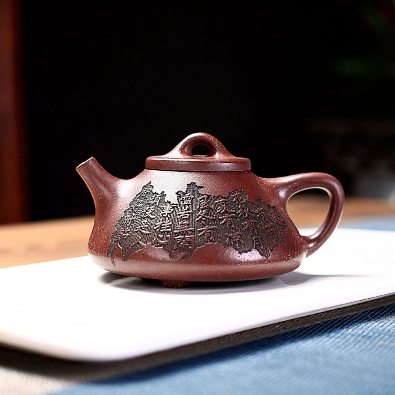 Yixing Zisha Teapot [Ziye Shi Piao] (Ziyu Jin Sha - 200ml) - YIQIN TEA HOUSE | yiqinteahouse.com | 200-300ml, now arrival, teapot, teaware, zisha teapot