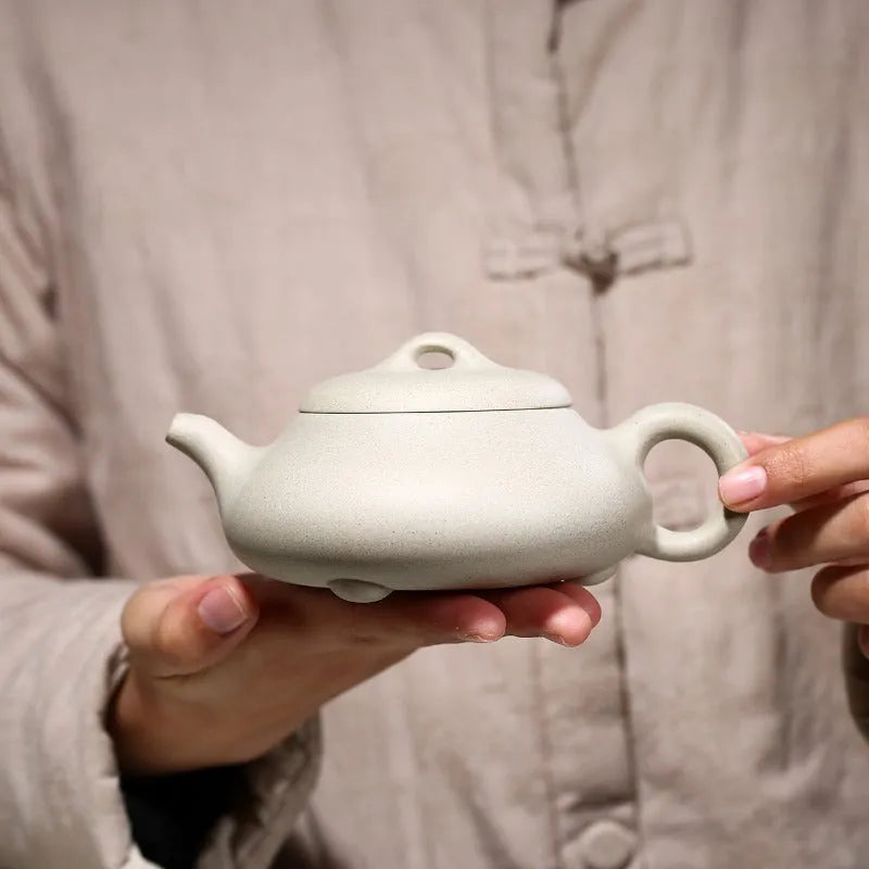 YixingZisha Teapot [Hantang Shi Piao] (Bai Duan Ni - 300ml) - YIQIN TEA HOUSE | yiqinteahouse.com | 200-300ml, new arrival, teapot, teaware, zisha teapot