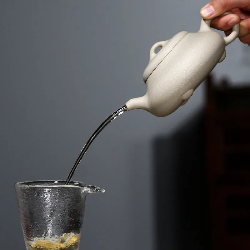 YixingZisha Teapot [Hantang Shi Piao] (Bai Duan Ni - 300ml) - YIQIN TEA HOUSE | yiqinteahouse.com | 200-300ml, new arrival, teapot, teaware, zisha teapot