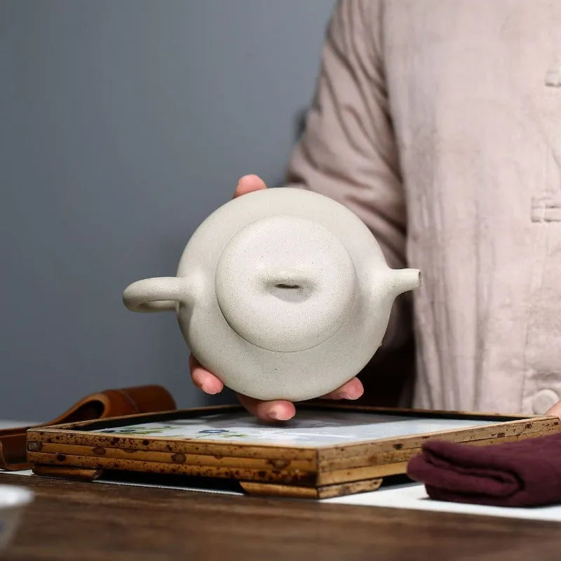 YixingZisha Teapot [Hantang Shi Piao] (Bai Duan Ni - 300ml) - YIQIN TEA HOUSE | yiqinteahouse.com | 200-300ml, new arrival, teapot, teaware, zisha teapot