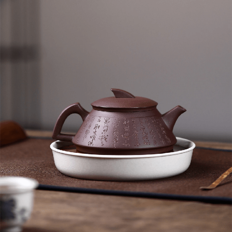 Yixing Purple Clay Teapot [Smooth & Fine] | 宜兴紫砂壶 原矿紫泥 [一帆风顺] - YIQIN TEA HOUSE 一沁茶舍  |  yiqinteahouse.com
