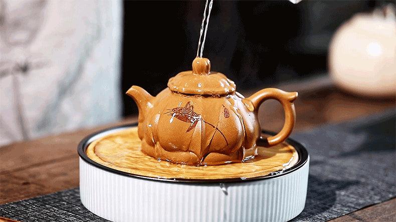 Full Handmade Yixing Purple Clay Teapot [Zen] | 全手工宜兴紫砂壶陈腐老段泥 [禅心] - YIQIN TEA HOUSE 一沁茶舍  |  yiqinteahouse.com