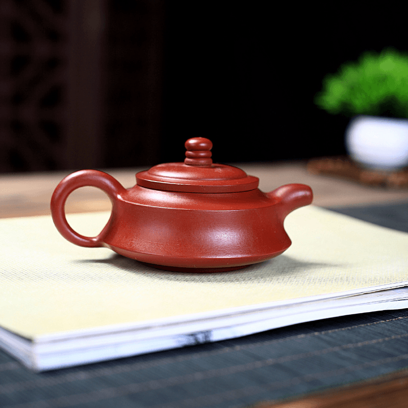 Yixing Purple Clay Teapot [Shede Zhou Pan] Set | 宜兴紫砂壶 原矿大红袍 [舍得周盘] 茶壶套装 - YIQIN TEA HOUSE 一沁茶舍  |  yiqinteahouse.com