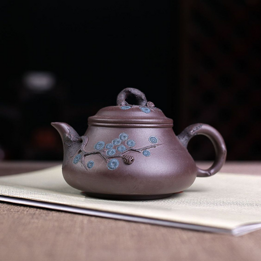 Yixing Zisha Teapot [Pine Needle Pot 松针壶] (Zi Ni - 230ml)