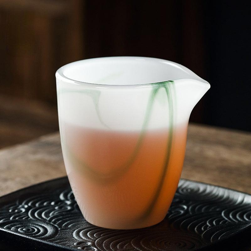 Ink Paint Jade Porcelain/Green Paint Emerald Tea Cup | 水墨/翡翠绿墨 玉瓷品茗杯 30ml - YIQIN TEA HOUSE 一沁茶舍  |  yiqinteahouse.com