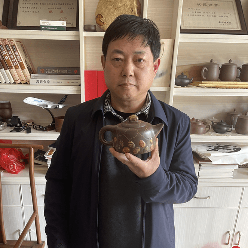 Full Handmade Yixing Purple Clay Teapot [Yuhua Stone] | 全手工宜兴紫砂壶 百目老紫泥 [雨花石] - YIQIN TEA HOUSE 一沁茶舍  |  yiqinteahouse.com