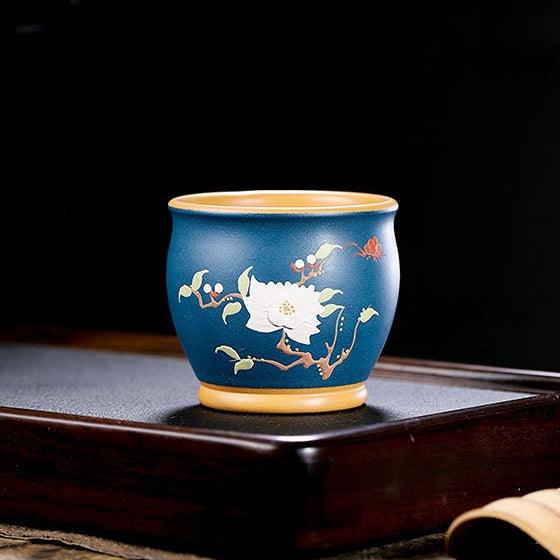 Full Handmade Yixing Purple Clay Master Tea Cup Gift Set [Ningxiang] | 全手工宜兴紫砂主人杯 [凝香] 礼装全套 - YIQIN TEA HOUSE 一沁茶舍  |  yiqinteahouse.com