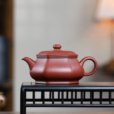 Full Handmade Yixing Purple Clay Teapot [Lifang Minglu] | 全手工宜兴紫砂壶 原矿底槽清 [六方明炉] - YIQIN TEA HOUSE 一沁茶舍  |  yiqinteahouse.com