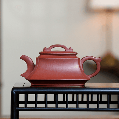 Full Handmade Yixing Purple Clay Teapot [Sifang Shujuan] | 全手工宜兴紫砂壶 原矿底槽清 [四方書卷] - YIQIN TEA HOUSE 一沁茶舍  |  yiqinteahouse.com