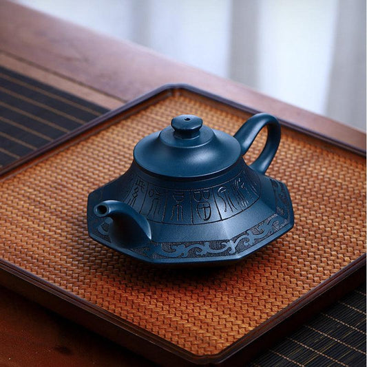 Full Handmade Yixing Purple Clay Teapot [Yun Lu Zhi Chun] | 全手工宜兴紫砂壶 珍藏天青泥 [云炉之春] - YIQIN TEA HOUSE 一沁茶舍  |  yiqinteahouse.com