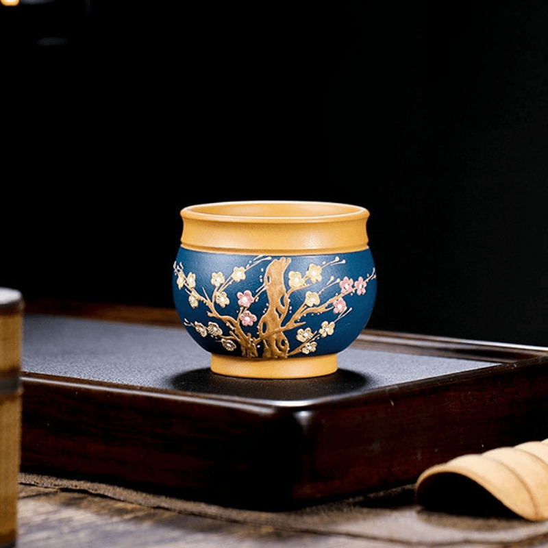 Full Handmade Yixing Zisha Master Tea Cup Set [Shanshui] - YIQIN TEA HOUSE | yiqinteahouse.com | tea cup, teaware