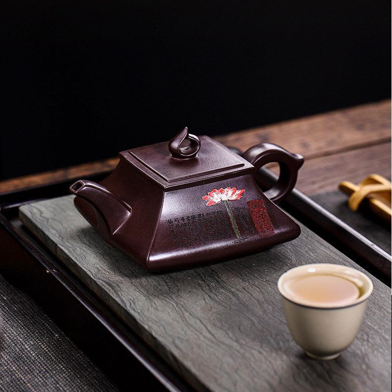 Full Handmade Yixing Zisha Teapot [Ai Lian Shuo] (Zi Jia Ni - 280ml) - YIQIN TEA HOUSE | yiqinteahouse.com | 200-300ml, full handmade zisha teapot, new arrival, teapot, teaware