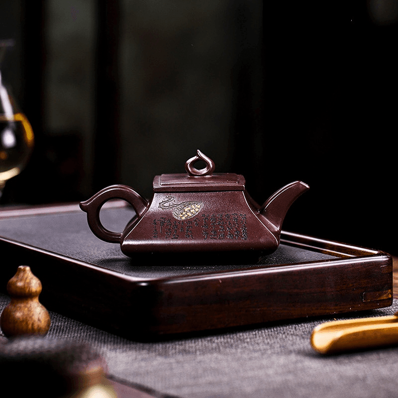 Full Handmade Yixing Zisha Teapot [Ai Lian Shuo] (Zi Jia Ni - 280ml) - YIQIN TEA HOUSE | yiqinteahouse.com | 200-300ml, full handmade zisha teapot, new arrival, teapot, teaware