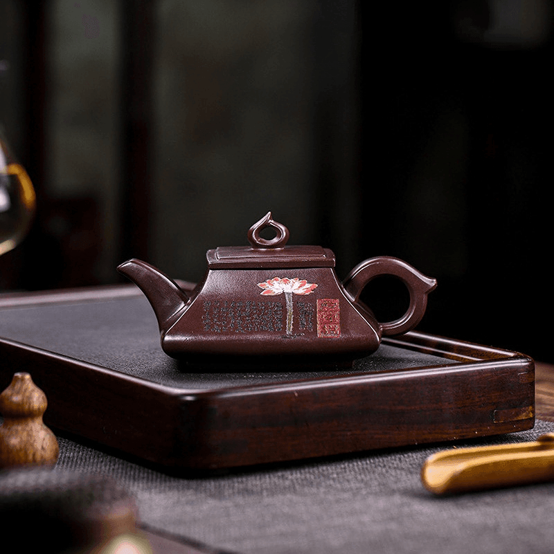 Full Handmade Yixing Zisha Teapot [Ai Lian Shuo] (Zi Jia Ni - 280ml) - YIQIN TEA HOUSE | yiqinteahouse.com | 200-300ml, full handmade zisha teapot, new arrival, teapot, teaware