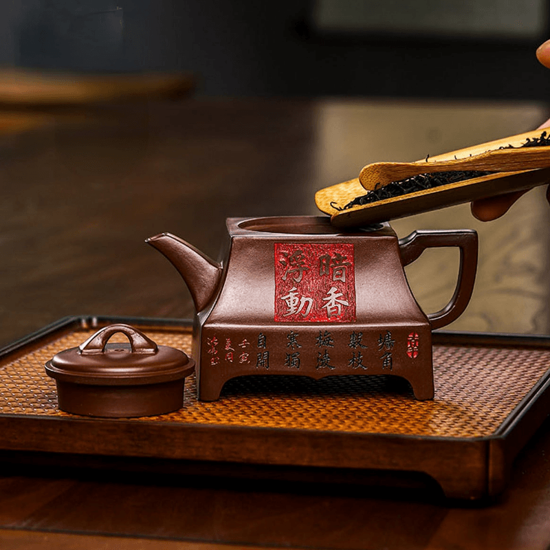 Full Handmade Yixing Zisha Teapot [An Xiang Fudong] (Zi Ni - 280ml) - YIQIN TEA HOUSE | yiqinteahouse.com | 200-300ml, full handmade zisha teapot, new arrival, teapot, teaware