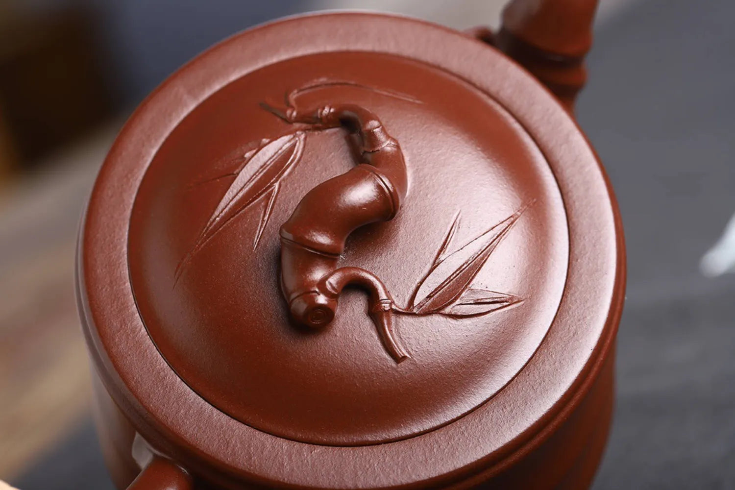 Full Handmade Yixing Zisha Teapot [Bamboo Pot] (Zi Ni - 260ml) - YIQIN TEA HOUSE | yiqinteahouse.com | 200-300ml, full handmade zisha teapot, new arrival, plain smooth, teapot, teaware