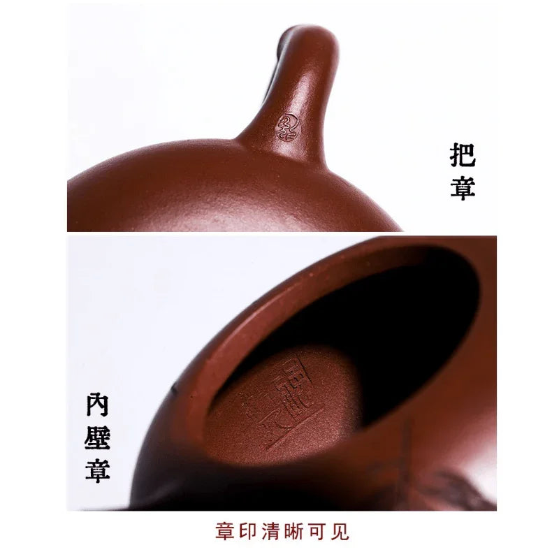 Full Handmade Yixing Zisha Teapot [Bamboo Xishi] (Di Cao Qing - 250ml) - YIQIN TEA HOUSE | yiqinteahouse.com | 200-300ml, autopostr_instagram_69921, full handmade zisha teapot, new arrival, teapot, teaware