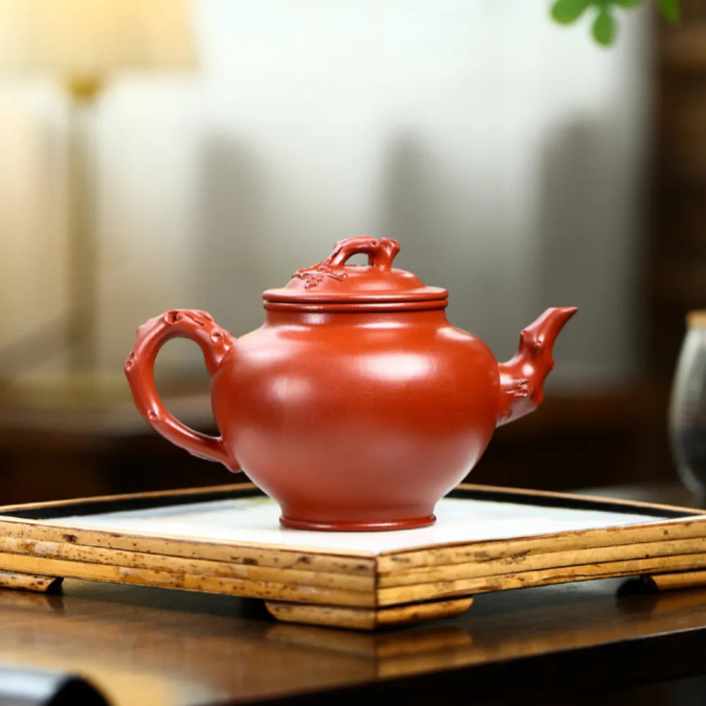 Full Handmade Yixing Zisha Teapot [Bao Chun Pot] (Daohongpao - 360ml) - YIQIN TEA HOUSE | yiqinteahouse.com | >300ml, full handmade zisha teapot, new arrival, plain smooth, teapot, teaware