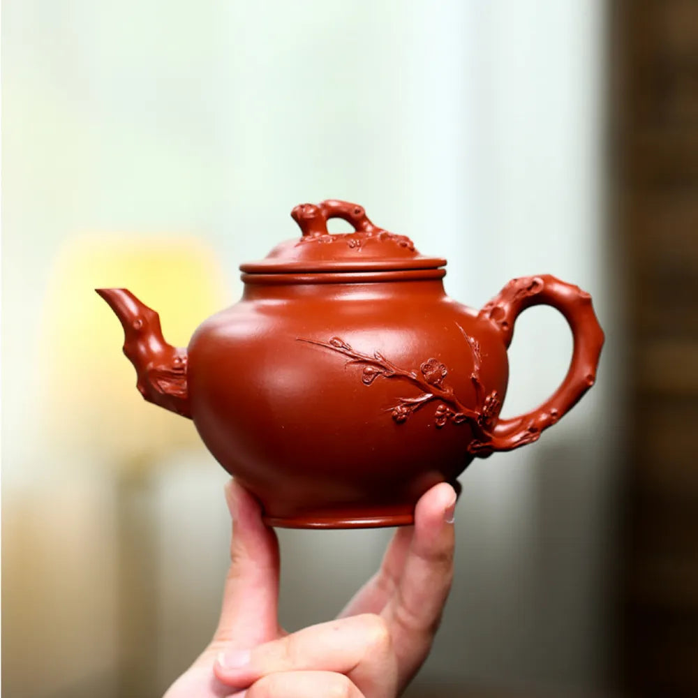 Full Handmade Yixing Zisha Teapot [Bao Chun Pot] (Daohongpao - 360ml) - YIQIN TEA HOUSE | yiqinteahouse.com | >300ml, full handmade zisha teapot, new arrival, plain smooth, teapot, teaware