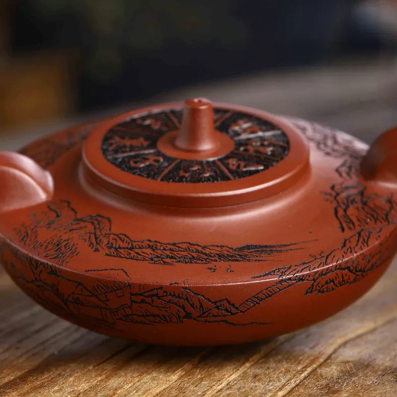 Full Handmade Yixing Zisha Teapot [Bu Wang Chu Xin] (Long Xue Sha - 340ml) - YIQIN TEA HOUSE | yiqinteahouse.com | >300ml, autopostr_instagram_69921, full handmade zisha teapot, new arrival, teapot, teaware