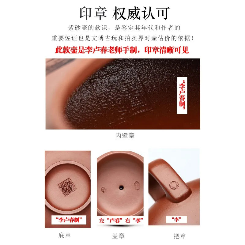 Full Handmade Yixing Zisha Teapot [Bu Wang Chu Xin] (Long Xue Sha - 340ml) - YIQIN TEA HOUSE | yiqinteahouse.com | >300ml, autopostr_instagram_69921, full handmade zisha teapot, new arrival, teapot, teaware