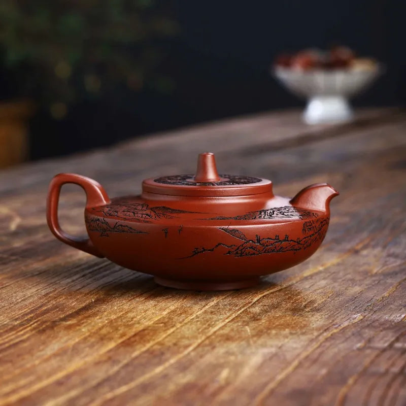 Full Handmade Yixing Zisha Teapot [Bu Wang Chu Xin] (Long Xue Sha - 340ml) - YIQIN TEA HOUSE | yiqinteahouse.com | >300ml, autopostr_instagram_69921, full handmade zisha teapot, new arrival, teapot, teaware