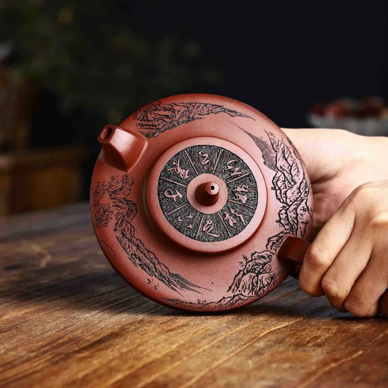 Full Handmade Yixing Zisha Teapot [Bu Wang Chu Xin] (Long Xue Sha - 340ml) - YIQIN TEA HOUSE | yiqinteahouse.com | >300ml, autopostr_instagram_69921, full handmade zisha teapot, new arrival, teapot, teaware